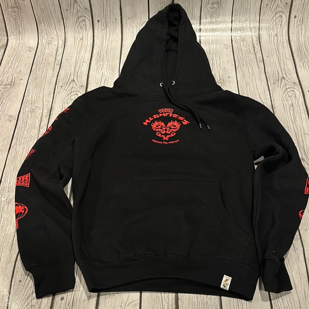 Black and Red Pullover Hoodie Sweatshirt Your Highness new without tag hoodie